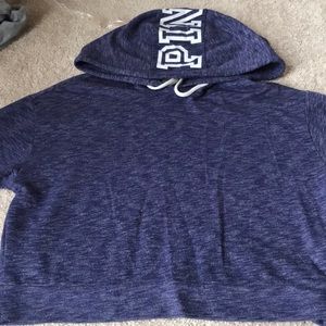 PINK purple crop sweatshirt